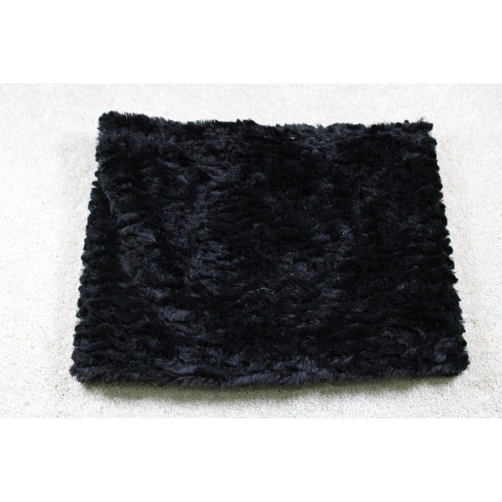Merona Neck Warmer‎ Womens One Size Black Faux Fur Polyeste
